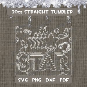 star tumbler template