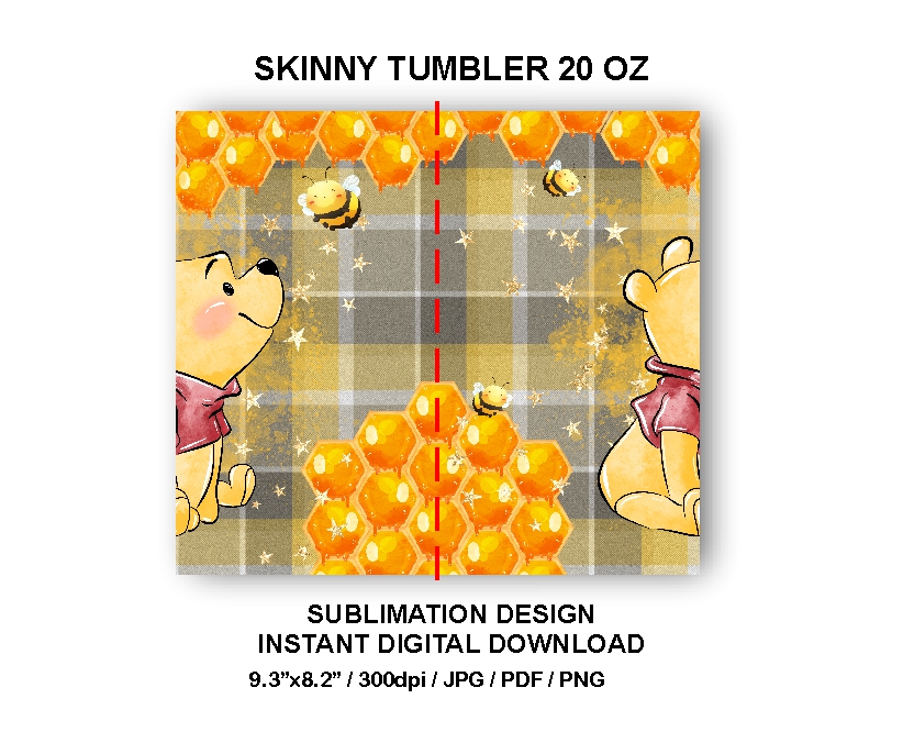 Winnie the Pooh Metal 20oz Tumbler – Prestige Prints