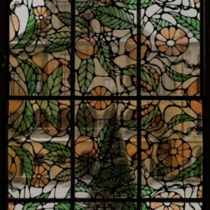 digital colouring page stained glass window tangerines