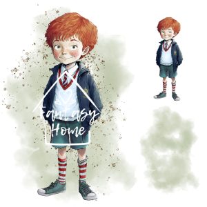 Mercado feito à mão 653 Wizard school young wizard magician apprentice cliparts set