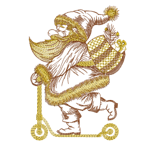 Santa Claus Delivery machine embroidery design
