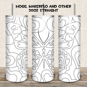 Minecraft tumbler sublimate designs STRAIGHT 20 oz-332