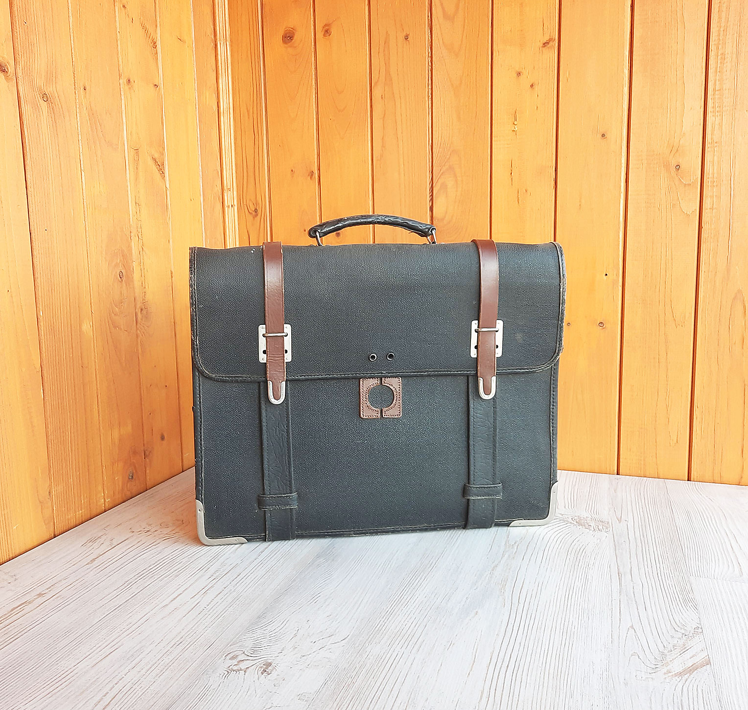 Russian pilot aviator briefcase vintage air force bag - Crealandia