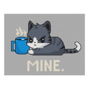 Handmade Marketplace 561 cat cross stitch pattern