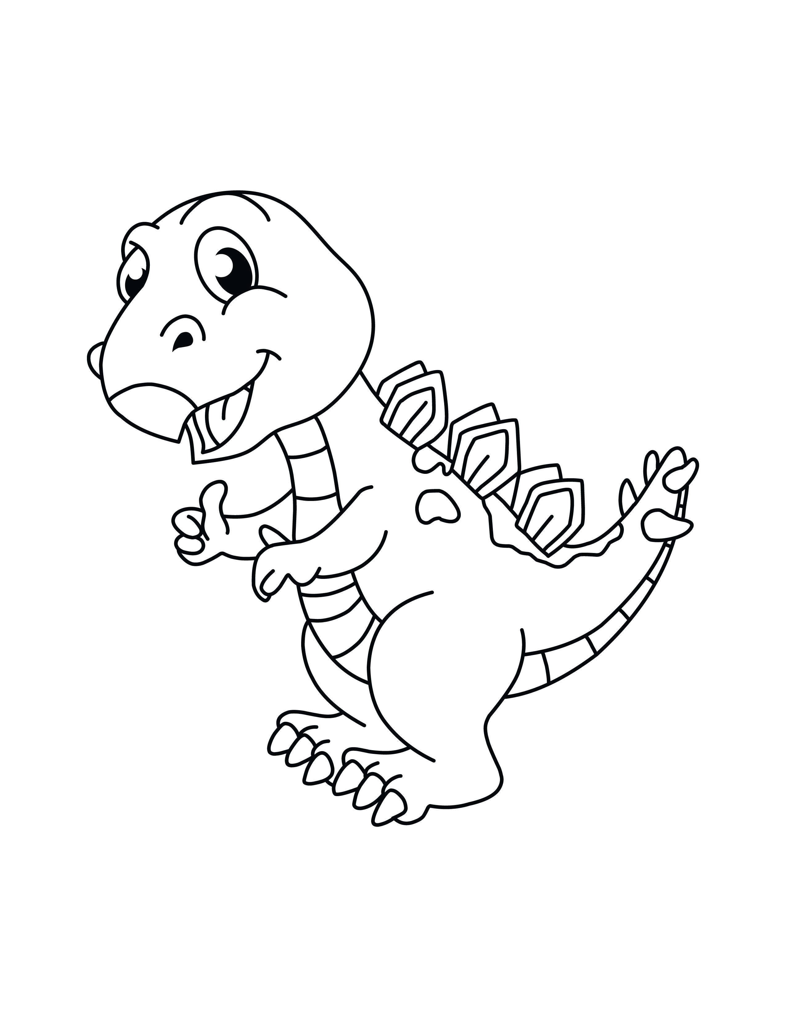 cute baby dinosaur coloring pages for kids