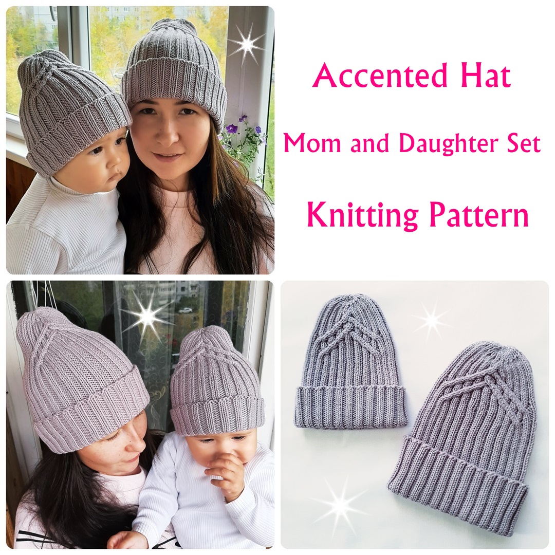 Ribbed Hat and Scarf for Child Knitting Pattern