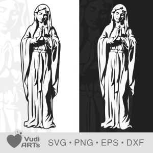 Praying Virgin Mary svg | Mother of God Svg