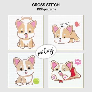 set Corgi_cross_stitch_mockup