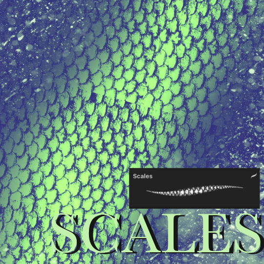 brush fop Procreate SCALES 1 brush fop Procreate SCALES