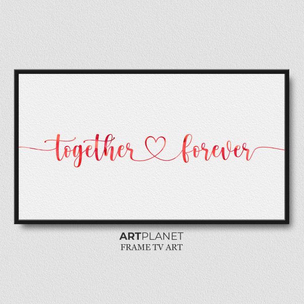 Valentine's Day Samsung Frame TV Art Together Forever