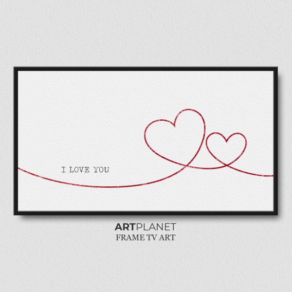 Samsung Frame TV Art Hearts