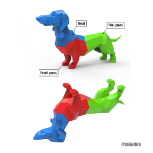 Welding Project Plans Drawings Dachshund (DXF, PDF)