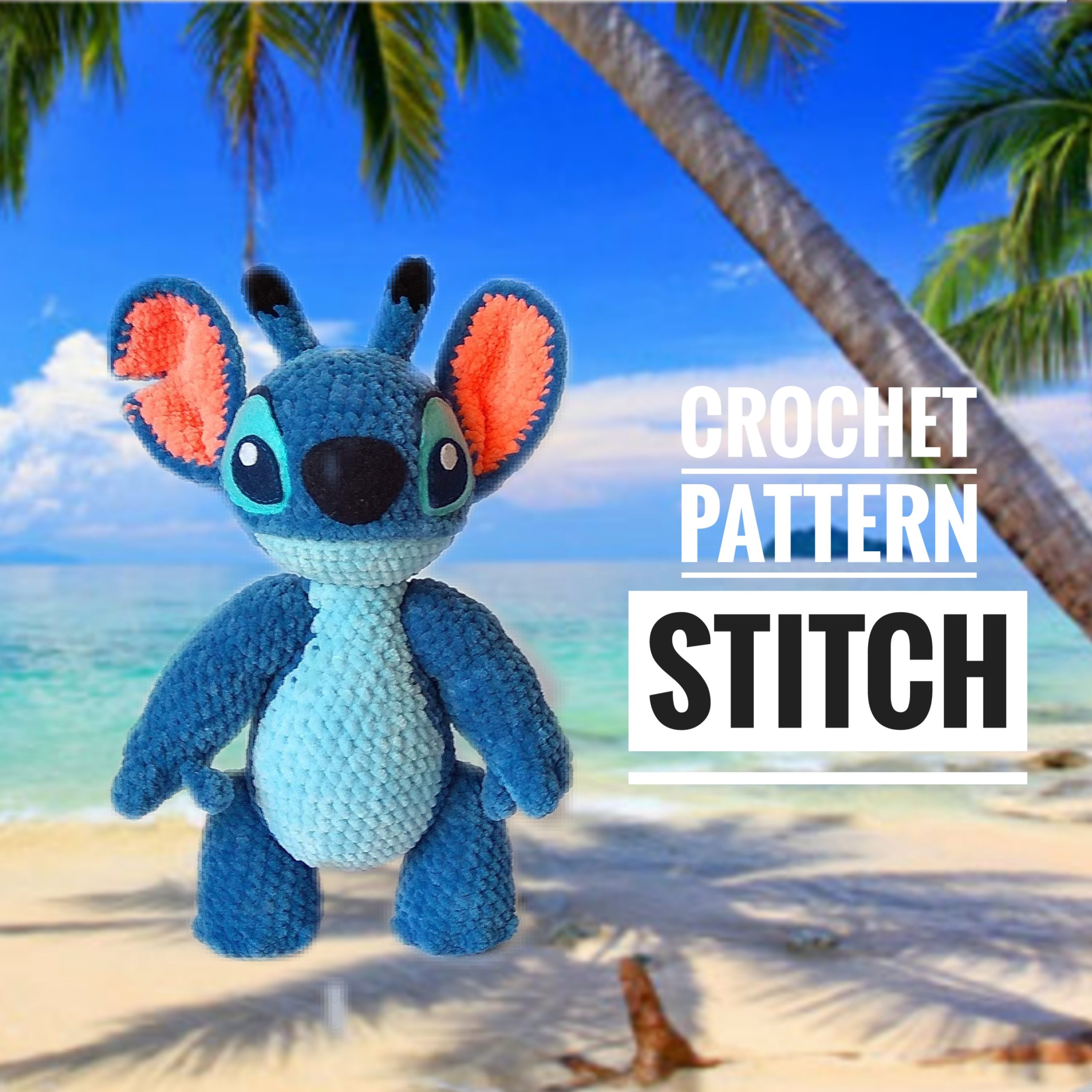 Crochet pattern Stitch, Amigurumi Stitch, Stitch toy pattern 1 stitch