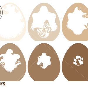 3 Eggs EASTER Craft Decoration