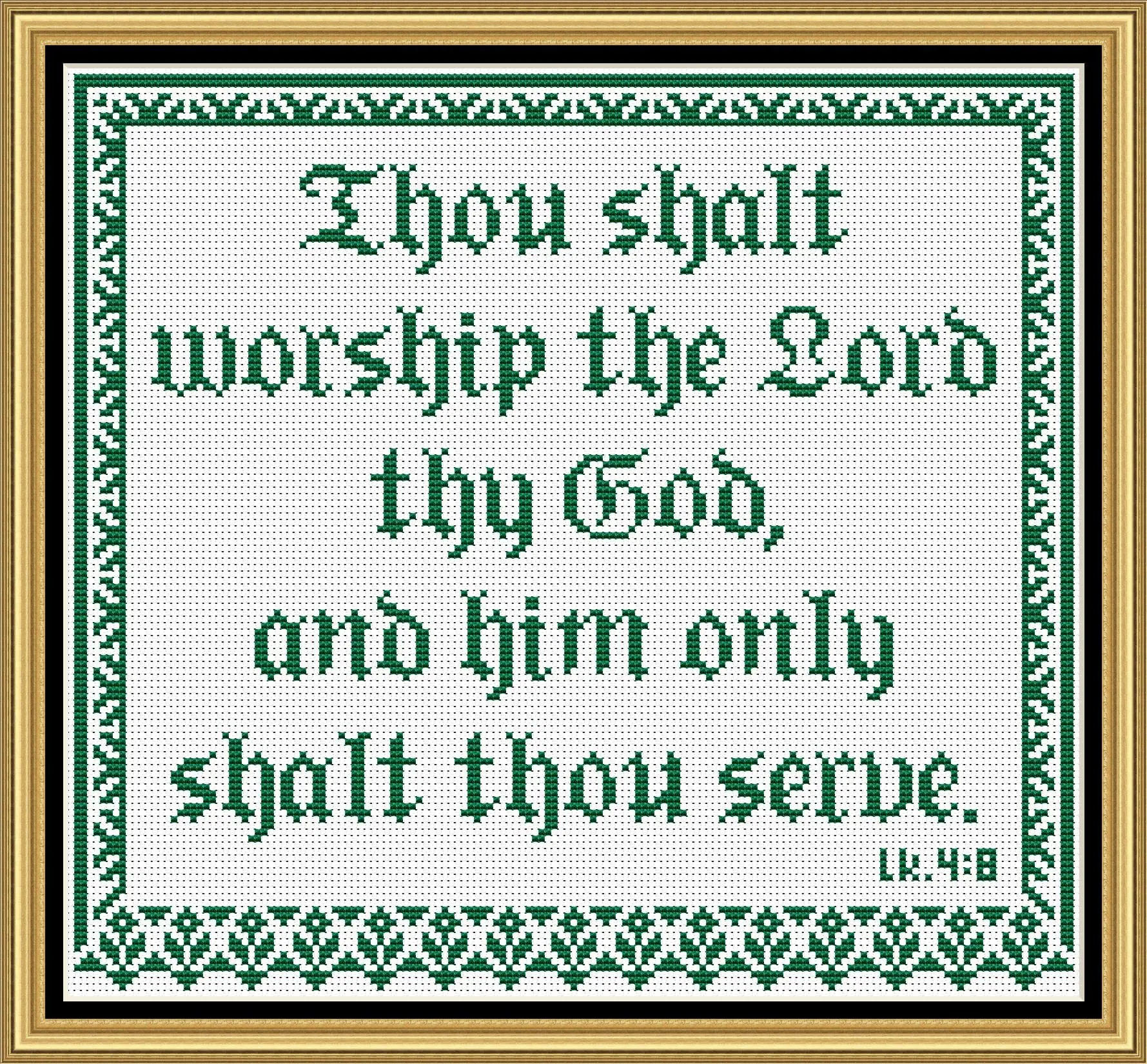 Cross stitch pattern Bible Verses sampler - Crealandia