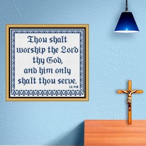 Cross stitch pattern Bible Verses