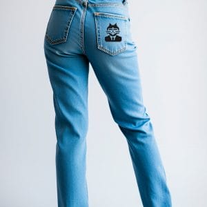 Embroidery on jeans