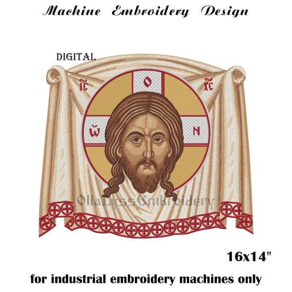 Holy Mandylion embroidery design