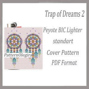 Trap of Dreams 2 beading lighter cover pattern Beading patterns Bead peyote pattern Olegirabeadpatterns