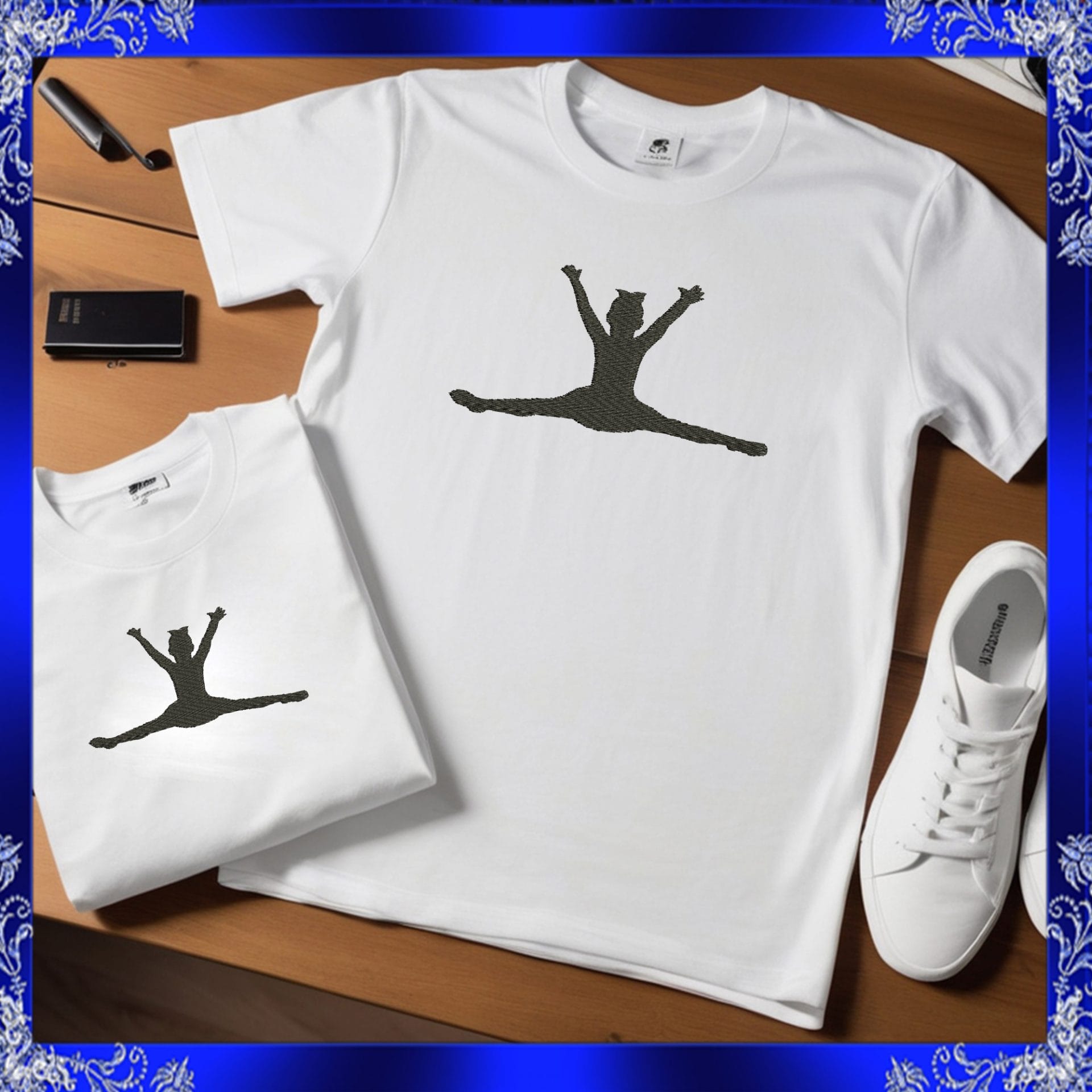 Cheerleader machine Embroidery Design 3 Cheerleader machine Embroidery Design - Image 3