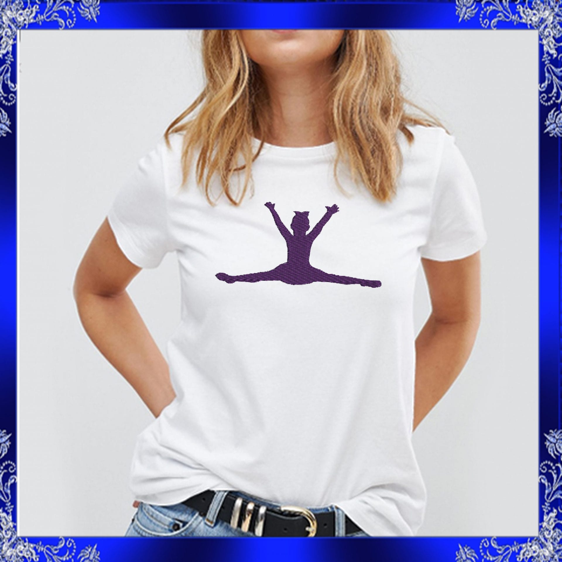 Cheerleader machine Embroidery Design 4 Cheerleader machine Embroidery Design - Image 4