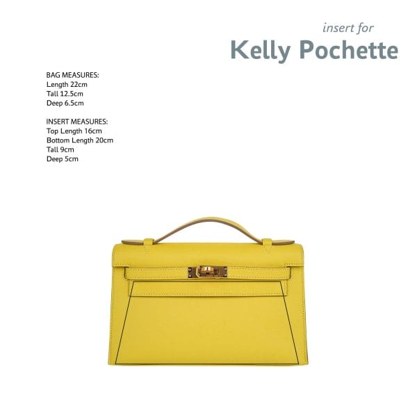 Kelly Pochette linen purse insert