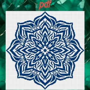 Cross stitch pattern Mandala of success