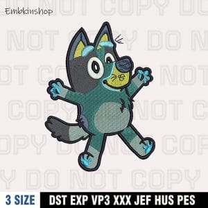 Bluey Christine Heeler Embroidery Design , Digital File