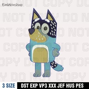 Bandit Heeler Embroidery Design, Digital File