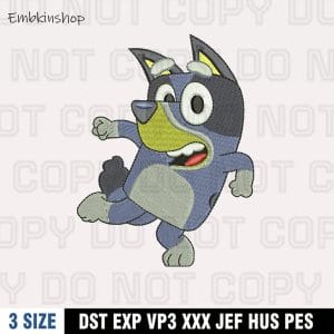 Bluey Embroidery Design, Digital File