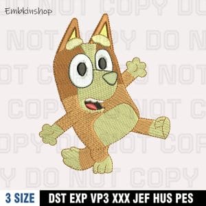 Chilli Heeler Embroidery Design, Digital File