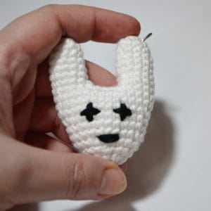 crochet keychain easter bunny crochet pattern