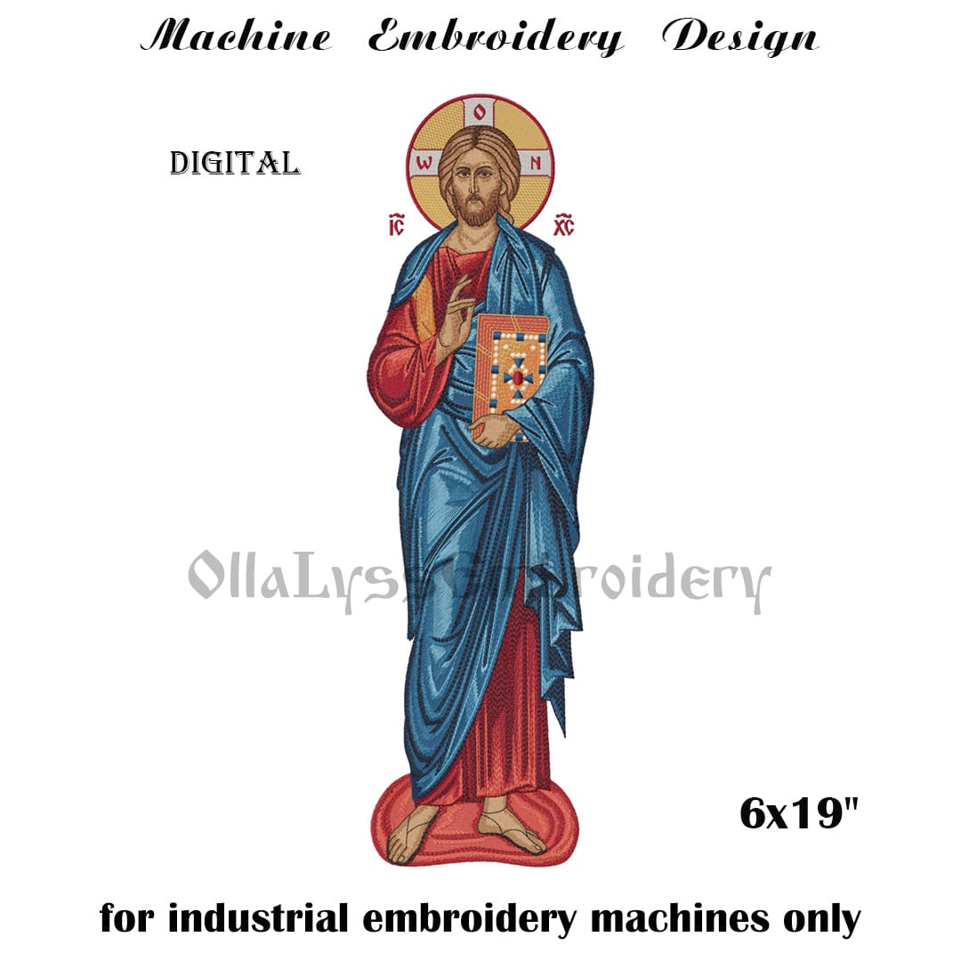Jesus Christ embroidery design 1 Jesus Christ embroidery design