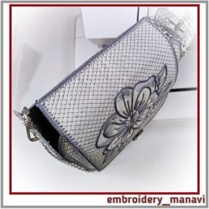 In the hoop Machine Embroidery Design Handbag Quilt Flower ITH