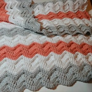 ripple textured blanket baby blanket crochet pattern