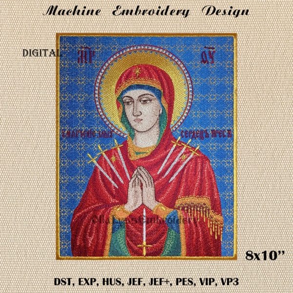 Softening Of Evil Hearts embroidery design