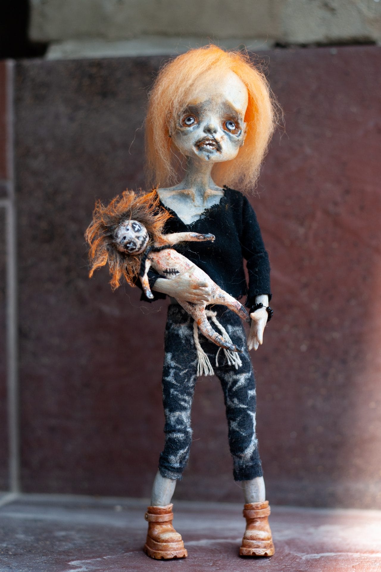 Zombie baby unique handmade doll 4 Zombie baby unique handmade doll - Image 4