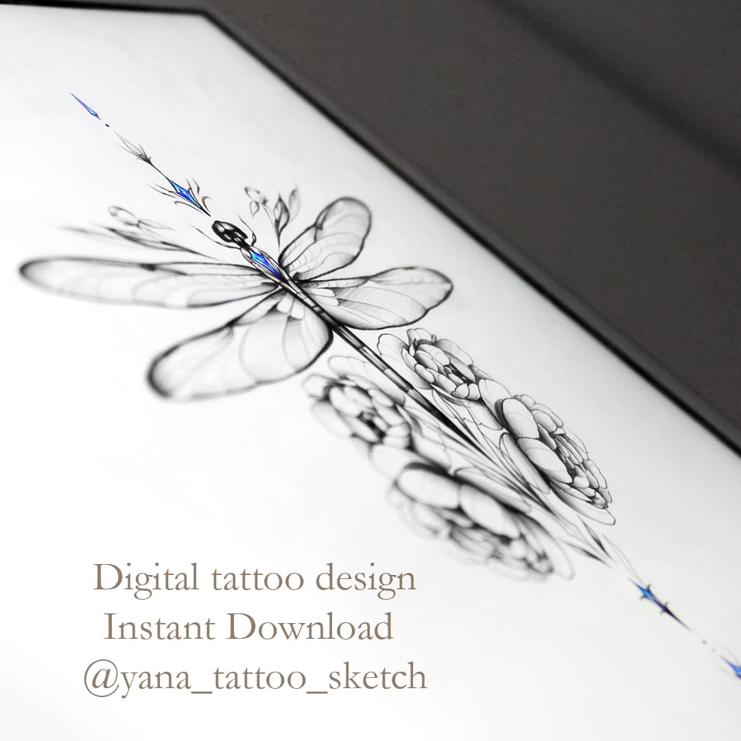 Dragonfly Tattoo Design Flowers And Dragonfly Tattoo Idea Stencil 1 Dragonfly Tattoo Design Flowers And Dragonfly Tattoo Idea Stencil
