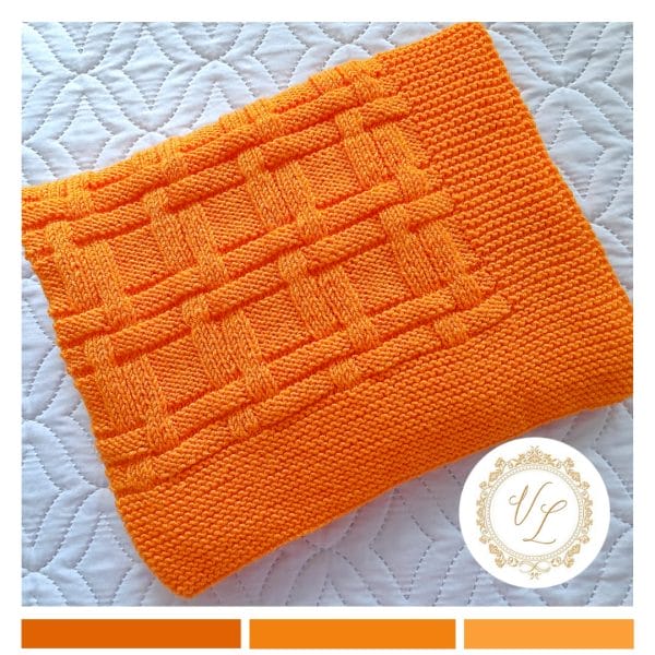 Step-by-Step Knitting Pattern Baby Blanket | v42