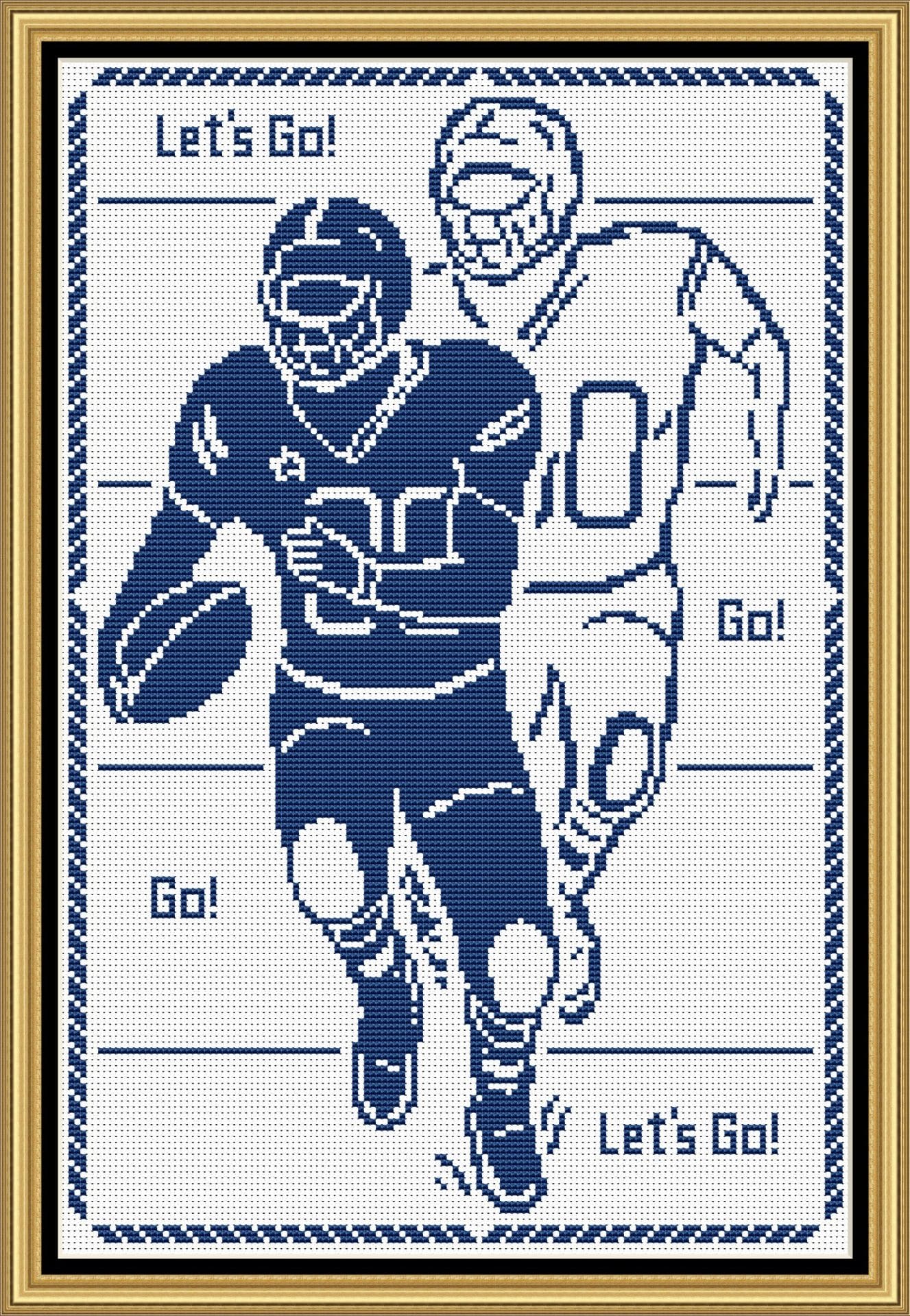 Cross stitch pattern American Football 6 Cross stitch pattern American Football - Image 6