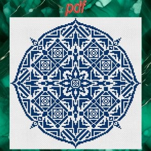 Cross stitch pattern Mandala