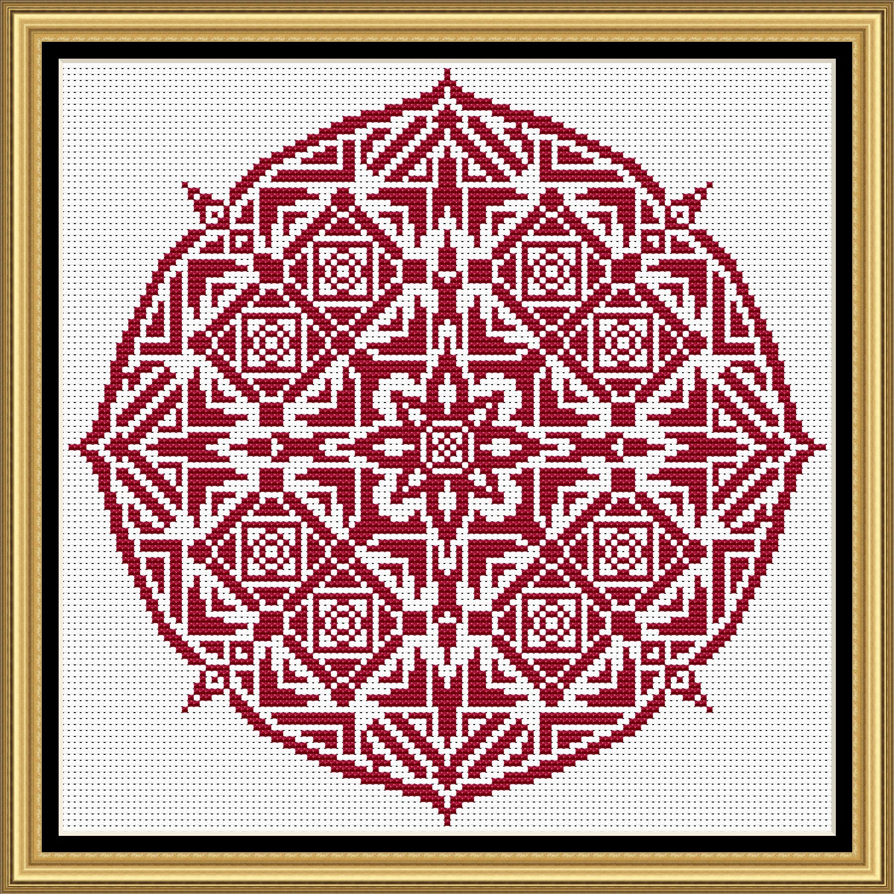 Cross stitch pattern Mandala 4 Cross stitch pattern Mandala - Image 4