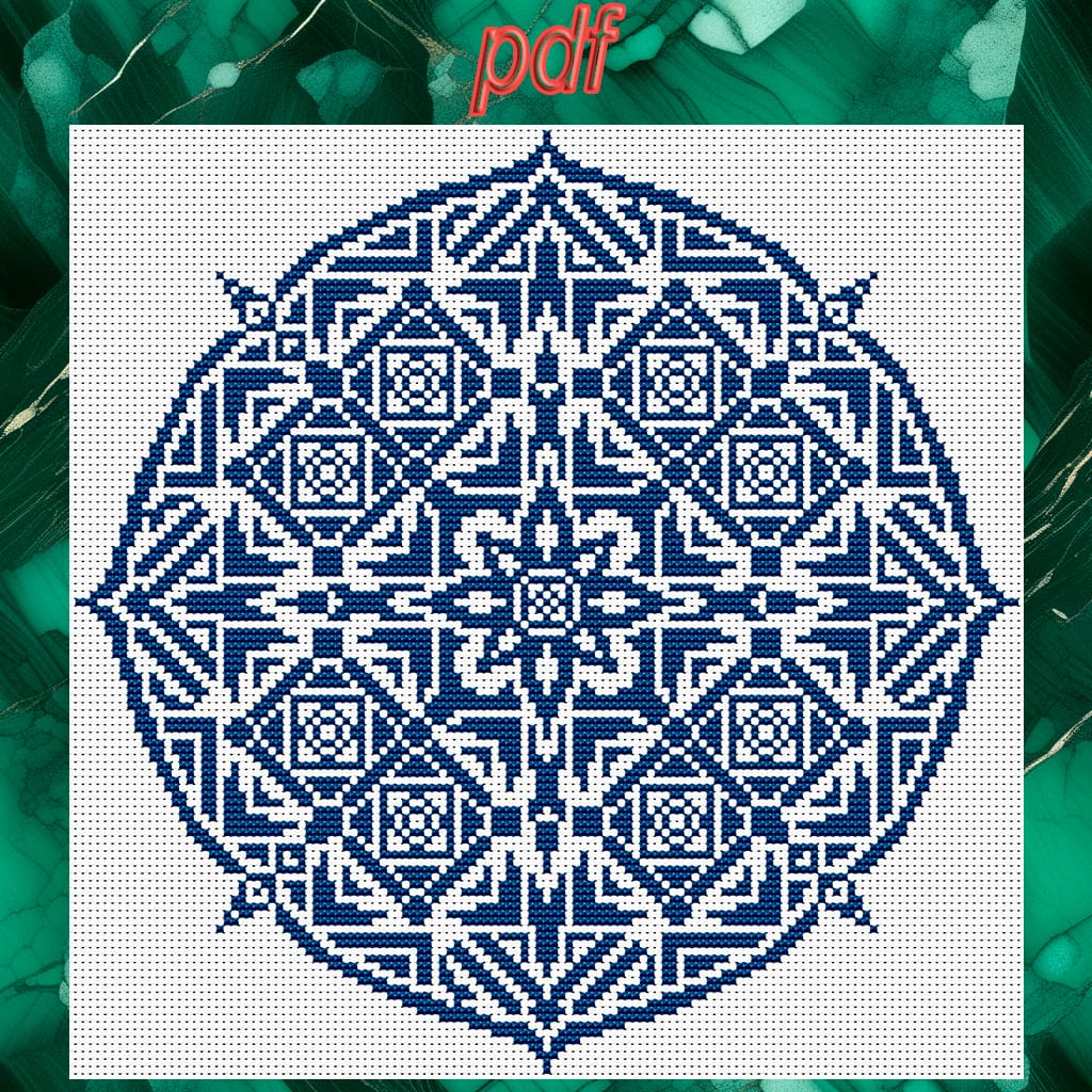 Cross stitch pattern Mandala 1 Cross stitch pattern Mandala