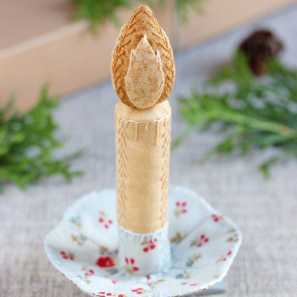 PDF Candle Christmas Ornament Sewing Pattern