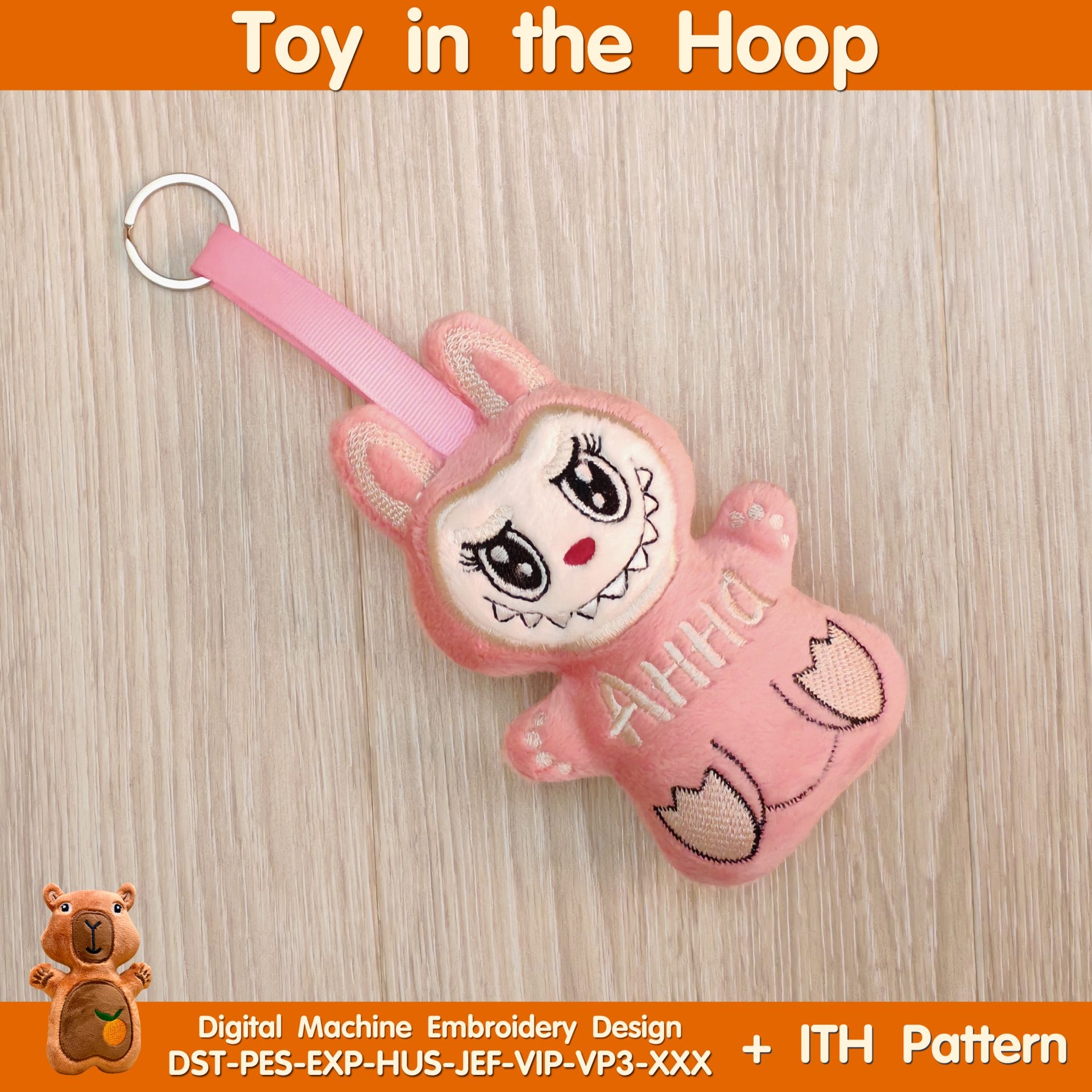 ITH pattern Cute Labubu Toy In The Hoop machine embroidery design 1 labubu-design-for-machine-embroidery-toy-in-the-hoop