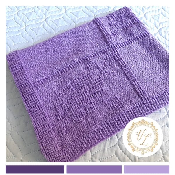 Step-by-Step Knitting Pattern Baby Blanket | v45