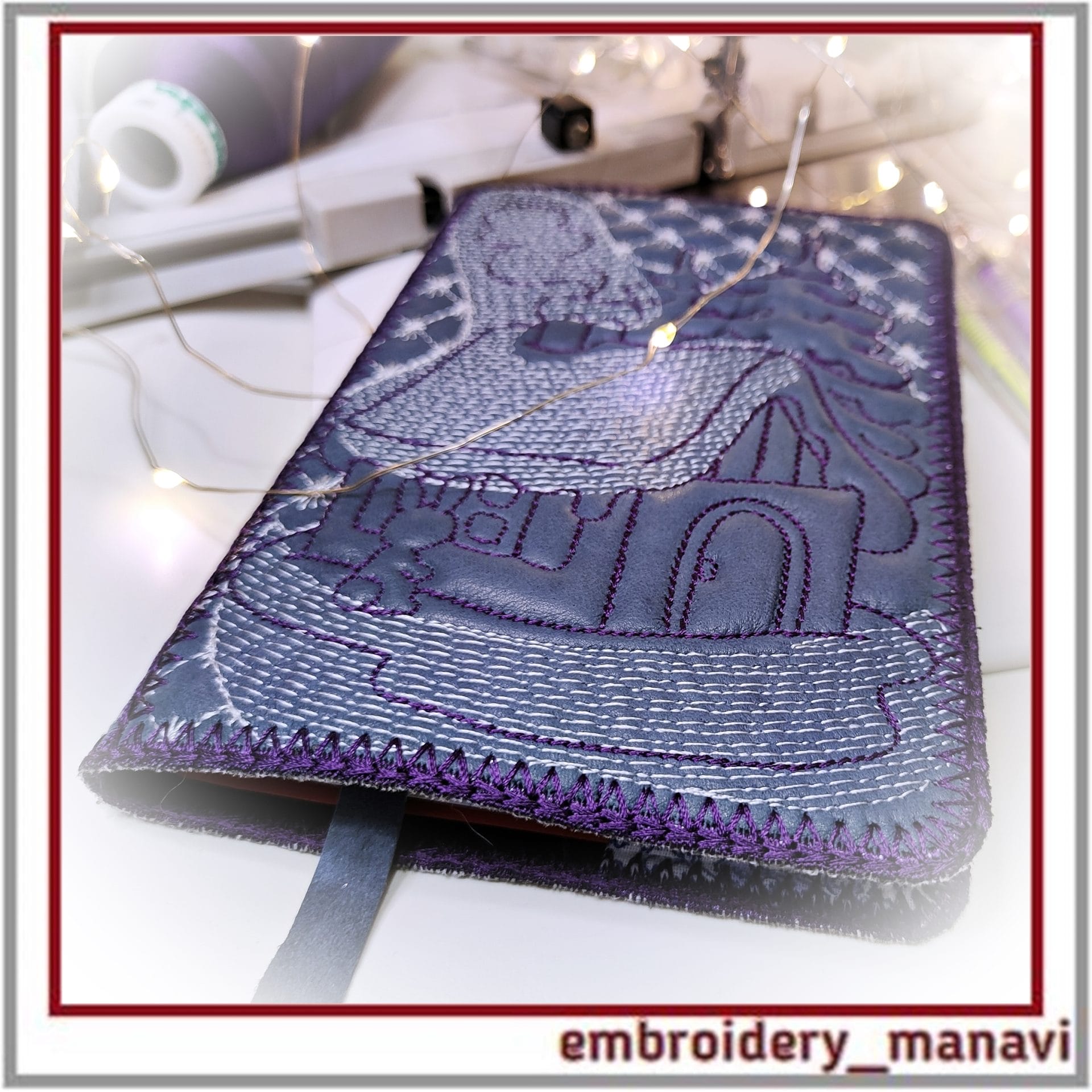 Winter's Tale Quilted ITH Book Cover – Christmas Gift Embroidery 6 Winter's Tale Quilted ITH Book Cover – Christmas Gift Embroidery - Image 6