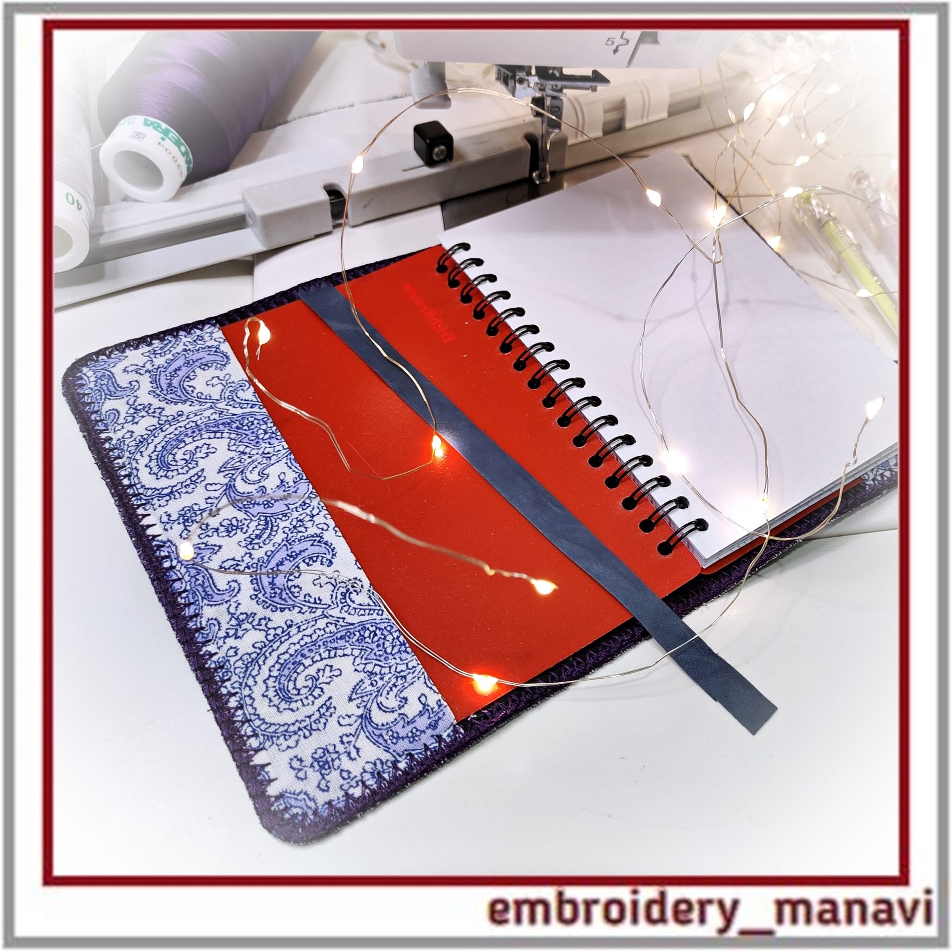 Winter's Tale Quilted ITH Book Cover – Christmas Gift Embroidery 5 Winter's Tale Quilted ITH Book Cover – Christmas Gift Embroidery - Image 5