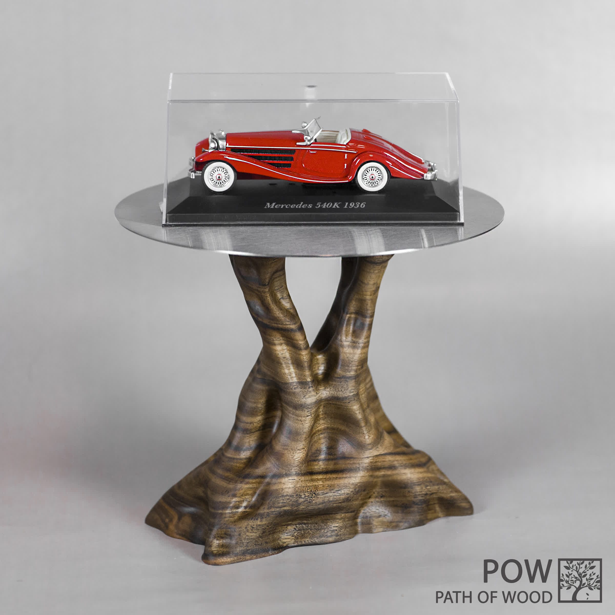 Wooden stand for diecast models Walnut - Hand Made Carving 9 Wooden stand for diecast models Walnut - Hand Made Carving - Image 9