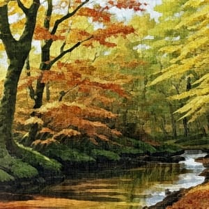 Painting - "Autumn River'' 1 Painting - "Autumn River''